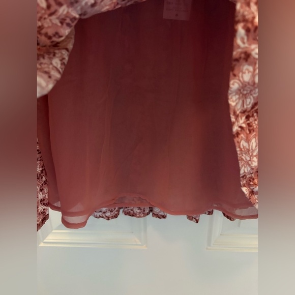 American Eagle Floral Pleated Mini Skirt Size M NWT - Picture 4 of 9